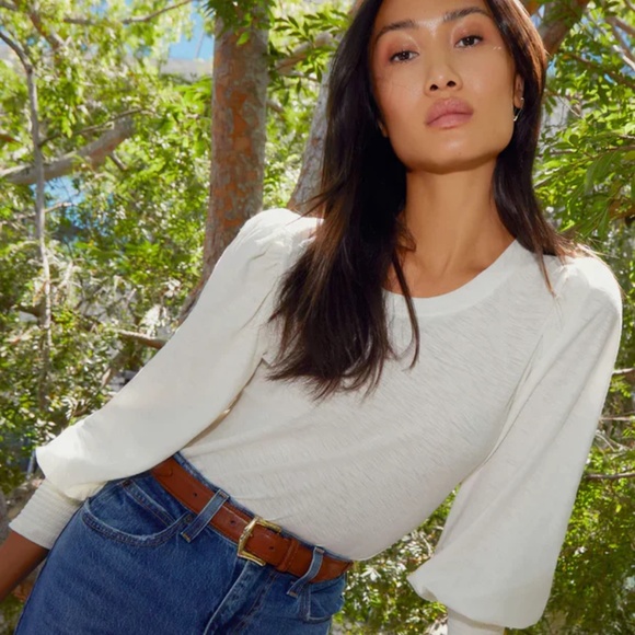 Nation LTD Loren peasant tee M New - Picture 7 of 10